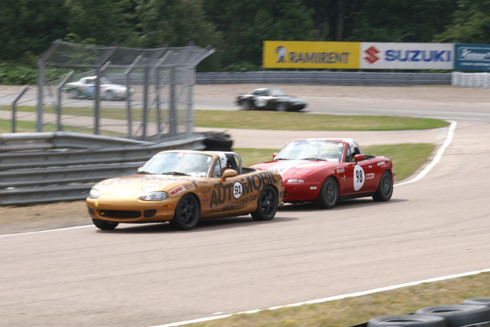 Close racing mellan Per Hammarsjö och Dennis Kullman.