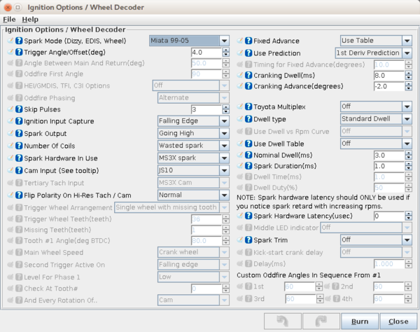 Ignition options